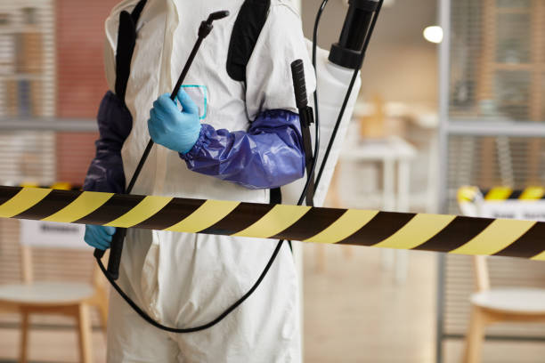 Professional Biohazard Cleanup technician working in Caliente, CA